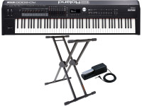 <b>Roland RD-2000EX + SUPORTE TECLADO + PEDAL SUSTAIN</b> - Roland RD-2000 EX STAGE PIANO Profissional Versão EXPANDED, 2 Independent Sound Engines (Sound Engine1: V-PIANO Technology, Sound Engine2: SuperNATURAL), SuperNATURAL Piano, SuperNATURAL (E.Piano, ...