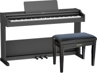 <b>Roland RP107-BKX Piano Eletrónico preto USB Bluetooth 88 teclas app Roland Piano BEST-SELLER</b>