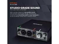<b>Roland RUBIX 22 duas entradas duas saidas Interface audio alta resolução 24-bits 192kHz midi porta USB BEST-SELLER</b>