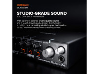 <b>Roland RUBIX24 Interface Áudio USB Alta-resolução 192kHz para Mac, PC e Apple iPad com 2 Entradas e 4 Saidas</b>