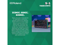 <b>Roland S-1 Sintetizador Portátil inspirado no Roland SH-101 AIRA Compact</b>