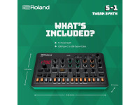 <b>Roland S-1 Sintetizador Portátil inspirado no Roland SH-101 AIRA Compact</b>