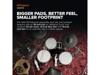 <b>Roland VAD103 HYBRID DRUM Modulo TD-07 143 Sons 25 Drum Kits Bombo 18</b>