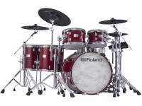 <b>Roland VAD716 CHERRY</b> Kit 6-pcs Cascos Madeira BD 22'' <b>Modulo Roland V71</b>