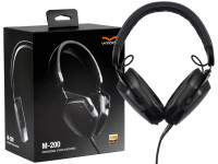 <b>V-MODA M-200 PRO</b> Studio Headphones + Cable with Microphone + <b>Travel Case</b> - V-MODA M-200 Auscultadores de Estúdio de Nível Profissional, Som de Alta-resolução + Inclui cabo c/ Microfone + Sens 101.5dB, Freq. Resposta 5 - 40.000 Hz + Impedância 30 Ohms + Drivers 50mm, Premi...
