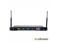 Central de Microfones UHF Profissional Sem Fios 4 Canais