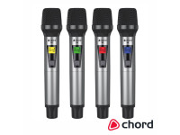 Central de Microfones UHF Sem Fios 4 Canais CHORD