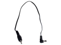 Cioks Flex 1030 DC Plug Cable 30cm  - Com plugue DC em forma de L com centro negativo de 5,5 / 2,1 mm (preto), Comprimento: 30 cm, 