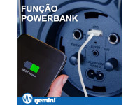Coluna Bluetooth V5.4 TWS Flutuante 300W IP67 GEMINI