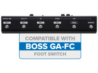 compatível com pedaleiras controlo BOSS GA-FC e GA-FC EX (vendidas separadamente)