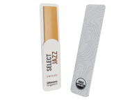 D'Addario Organic Select Jazz Unfiled Tenor Sax Reeds, 3S (5 Pack) - Força: 3S (Soft), Corte: Unfiled, Som: Claro, cheio e com excelente projeção, Controlo e articulação: Incrível flexibilidade e precisão, Quantidade: 5 palhetas por caixa, 100% Orgânicas Certificada...