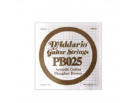 Daddario  PB025 Bronze 025 String - Single Phosphor Bronze Wound 025, 