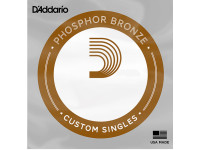 Daddario  PB042 Single String - Corda única para guitarra com cordas de aço, Medidor: 042, Bronze fosforoso, Ferida redonda, 