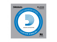 Daddario  PL0105 Single String - Aço simples, Qualidade de som e durabilidade estendidas, Medidor 0105, 