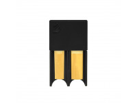 Daddario  Reed Guard, Small, Black - Superfícies ranhuradas evitam a deformação da palheta, 