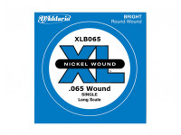 Daddario  XLB065 - Single XL Nickel Wound 065 Long Scale, As XL Nickel Wound Bass Singles são flat wounds com aço niquelado para um tom distinto e brilhante. Disponíveis em vários tamanhos e comprimentos de escala., ...