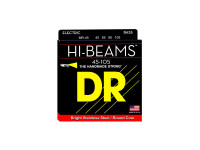 DR Strings Hi-Beams MR-45 4 Cordas 45-105 Baixo Elétrico  - Gauges: 045, 065, 085, 105, Aço inoxidável, 