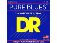 DR Strings  Pure Blues PHR-9 - Cordas para guitarra elétrica, Medidores de corda: 009-042, 