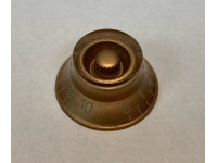 Dr.Parts  SC-Style Top Hat Knob AM  - Botão do potenciômetro, Forma: Cartola, Eixo dentado com diâmetro de 6 mm, Cor: Âmbar, Preço unitário, 