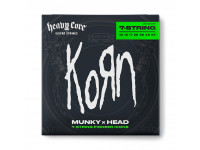 Dunlop  Heavy Core Korn - Este conjunto de Heavy Core Strings foi desenvolvido com grande contribuição de Head e Munky para maior alcance dinâmico, tensão ideal quando drop-tuned e incrível estabilidade de afinação ao tocar...