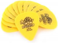 Dunlop Tortex Standard 0,73  - Palhetas Padrão Tortex, Espessura: 0,73 mm, Embalagem de 12, 