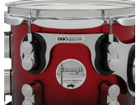 PDP CONCEPT Maple CM7 RED to BLACK Kit Bateria 7-pcs PDCM22A7RB