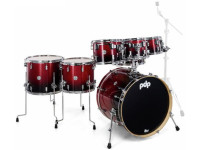 <b>DW PDP CONCEPT Maple CM7 RED to BLACK</b> Kit 7-pcs