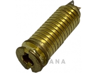 Egitana Ficha 6.3mm Jack Fêmea    - Conector com rosca, 6.3mm jack Fêmea, Em metal, Dourado, Diametro : 1.4mm, Cumprimentos : 4cm, 