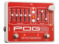 Electro Harmonix POG2  - Gerador de oitavas polifónico, 8 presets programaveis com acesso rápido, 5 harmonicos possiveis de misturar, Attack, Detune, Filtro Low-pass com Q-Control, 