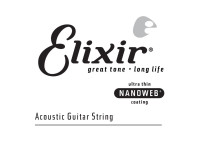 Elixir  14152 Corda individual 052 Nanoweb Phosphor Bronze - Fabricante: Elixir, Unidade: Corda simples, Instrumento: Western guitar, Escala: 52, Material: Bronze fósforo, Areado(a): Não, 