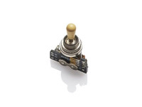 EMG  3 Pos Toggle Switch IV - Interruptor de 3 vias de baixo perfil sem solda EMG original, Compatível com a maioria das guitarras humbucker 2 x padrão, Cor: Creme (Marfim), 