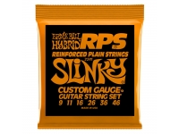 Ernie Ball 2241 RPS Hybrid 9-46  - Bitolas: 009 - 011 - 016 - 026 - 036 - 046, Aço niquelado, Roundwound, Cordas lisas são adicionalmente enroladas com bronze no final da bola, Ajuste mais rápido e mais longo, Ideal para todas as gu...