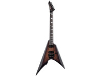 ESP  LTD Arrow QM Dark Brown Burst - Corpo: Mogno, Topo: bordo acolchoado, Braço através do corpo de 3 peças: Maple, Escala: Ébano Macassar, 24 trastes em aço inoxidável XJ, Perfil do pescoço: Extra Fino U, 