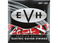 EVH  Premium Strings 9 - 42 - Medidores: 0,009, 0,011, 0,016, 0,024, 0,032, 0,042, Material do núcleo: aço, Enrolamento: redondo banhado a níquel, 