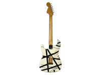 EVH  Striped Series 78 Eruption Maple Fingerboard White with Black Stripes Relic