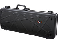EVH  Wolfgang Hardshell Case - Material: Plástico moldado, Interior: Pelúcia vermelha moldada, Armazenamento: Compartimento de armazenamento único, Travas: Tachas TSA, 