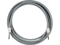 Fender  10' Anniversary Instrument Cable Gray 3m - Disponível em 10' de comprimento, Caixa de cabo curto com correção vintage, PVC cinzento ligeiramente desgastado para uma estética vintage, Revestimento do fio com 6,5 mm de diâmetro exterior, 23 A...