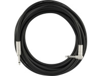 Fender  18.6' Professional Series Kill Switch Cable, Straight/Angle - Inclui interrutor de desativação momentâneo incorporado, Disponível em comprimentos de 10', 15' e 18,6', Tudo em PVC preto, Revestimento do fio com 8 mm de diâmetro exterior para maior durabilidade...