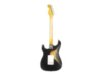 Fender 1960 Stratocaster Heavy Relic Rosewood Fingerboard Aged Black over 3-Colour Sunburst