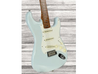 Fender  2023 Limited Edition Roasted 50s DLX Closet Classic 1-Piece 4A Roasted Flame Maple Faded Aged Sonic Blue