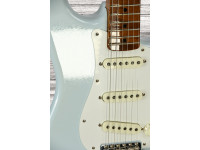 Fender  2023 Limited Edition Roasted 50s DLX Closet Classic 1-Piece 4A Roasted Flame Maple Faded Aged Sonic Blue