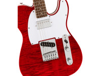 Fender  Affinity Series Telecaster FMT SH Laurel Fingerboard White Pickguard Crimson Red Transparent