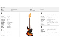 Fender  American Professional Classic Jazz Bass Rosewood Fingerboard 3-Color Sunburst