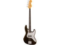 Fender   American Ultra II Jazz Bass Ebony Fingerboard Texas Tea - Corpo em amieiro selecionado com contornos ultra e calcanhar do braço esculpido, Braço com perfil em “D” moderno em bordo quartersawn reforçado a grafite com barras de suporte Posiflex, Escala de É...