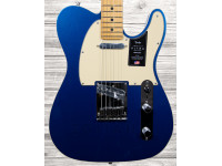 Fender American Ultra Tele MN Cobra Blue  - Corpo em Alder, Braço aparafusado em Maple, Escala em Maple, Perfil do braço: Modern D, Raio do braço (Compound fretboard radius): 254 to 355.6 mm (10 - 14), Escala: 648 mm (25.51), 
