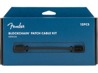 Fender  Blockchain Patch Cable Kit Black Medium B-Stock - Comprimento: MD médio, Quantidade: 12, 