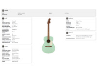 Fender California Standard Monterey Spruce Top Surf Green
