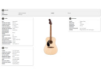 Fender California Standard Redondo LH Spruce Top Natural