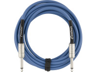 Fender  Contour 4,5m Cable LPB - Comprimento: 4,5 m (15), Blindagem espiral com diâmetro externo de 6 mm permite transmissão sem interferências, Fio condutor AWG 24 para sinal forte, Blindagem espiral de 90% OFC (fio de cobre sem ...
