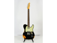 Fender  Custom Shop 1960 Custom Heavy Relic Aged Black Chocolate 3-Color Sunburst